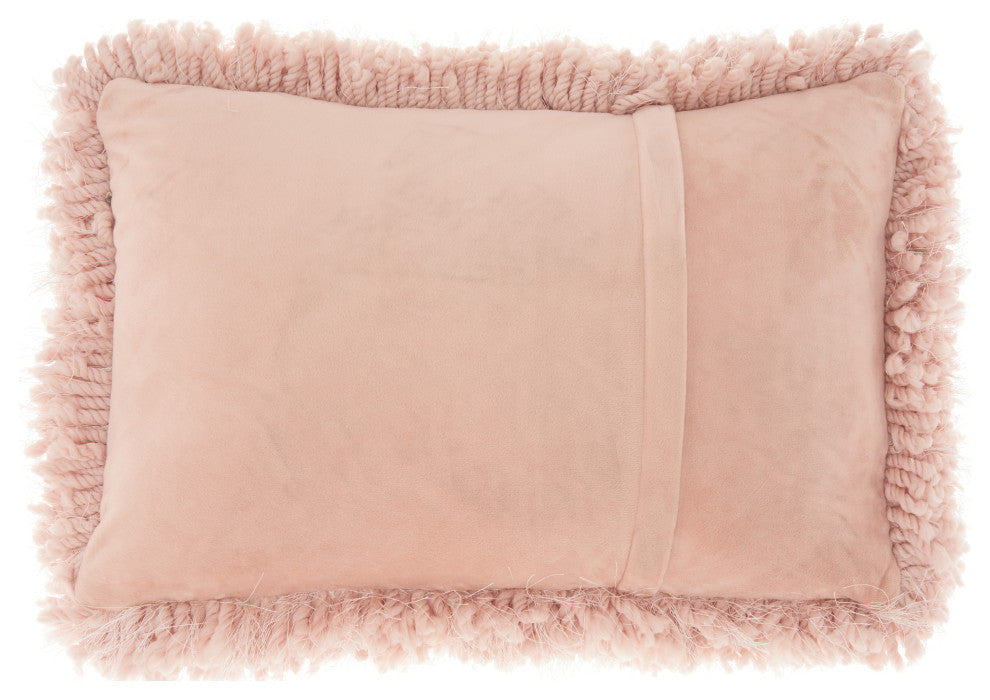 Nourison TL003 Throw Pillow, Rose, 14" x 20"