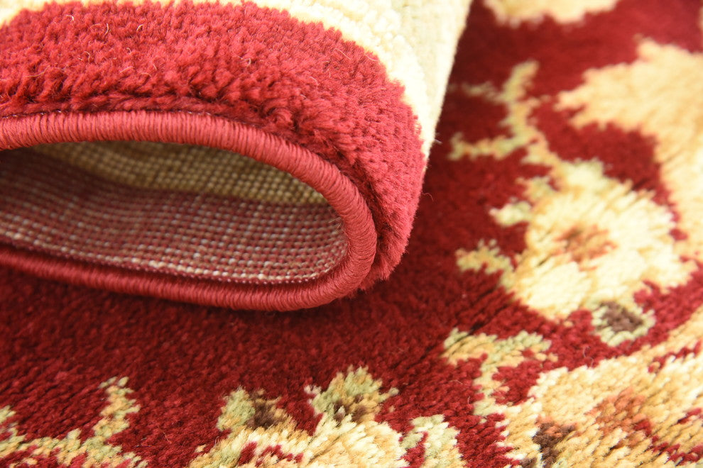 Unique Loom Red Henry Versailles 2' 2 x 6' 0 Runner Rug