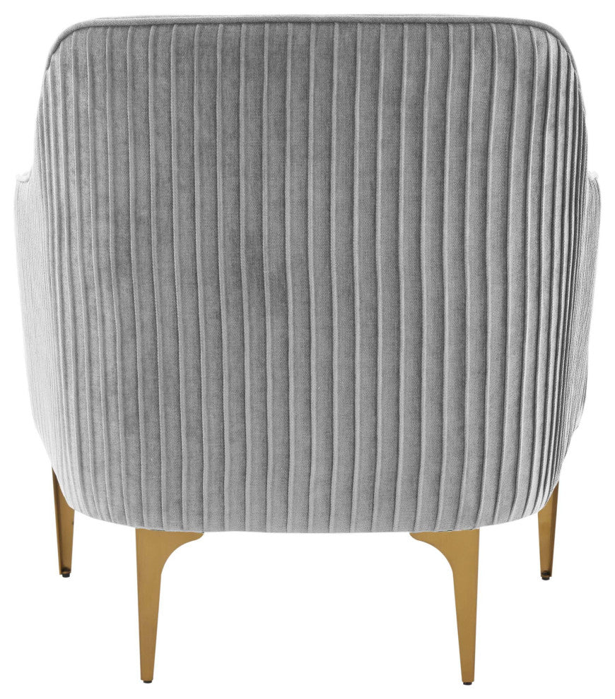Serena Gray Velvet Accent Chair