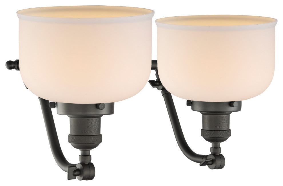 Large Bell 2 Light Bath Vanity Light part of the Franklin Restoration Collection