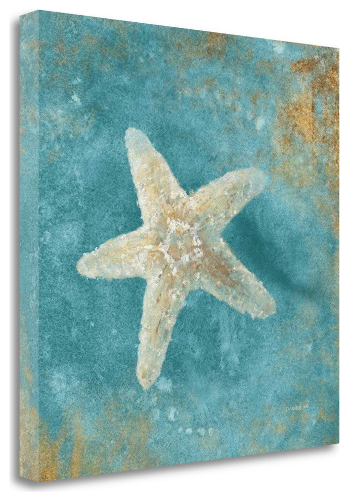 20" Majestic Starfish  in the Deep Blue Sea Giclee Wrap Canvas Wall Art