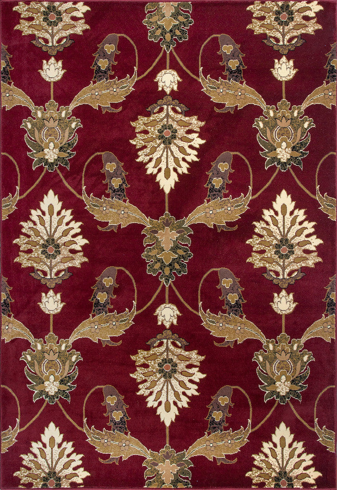 Cambridge 7364 Red Palazzo, 9''10"x13''2"