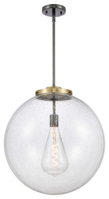 Beacon Pendant, Black Antique Brass, Seedy