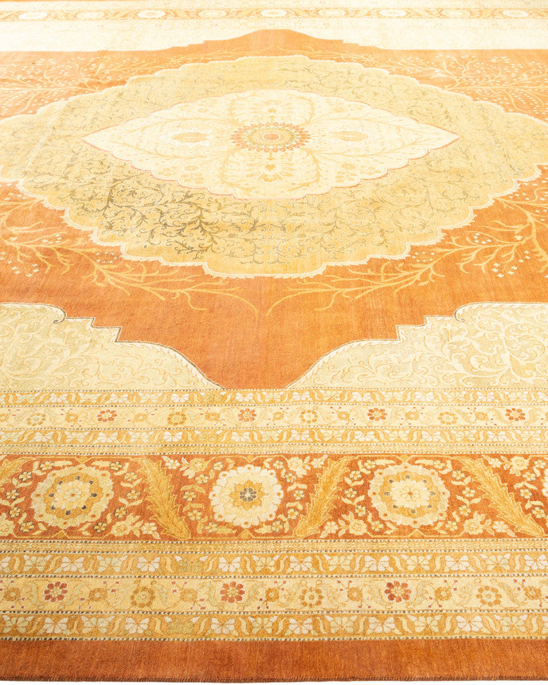 Mogul, One-of-a-Kind Hand-Knotted Area Rug Brown, 12'5"x17'9"