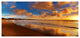 Colorful Sunset on the Beach, Large landscape Canvas Art Print, 60"x28"