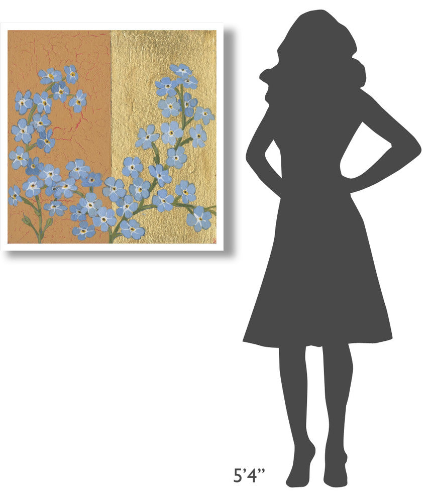 "Forget Me Not" Digital Paper Print by Kathrine Lovell, 32"x32"