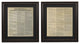 Framed Amendments to the United States Constitution Set