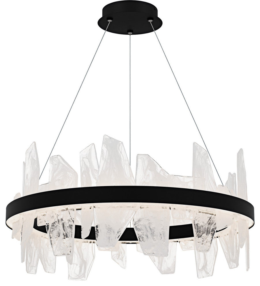 Aurelia LED Chandelier in Matte Black