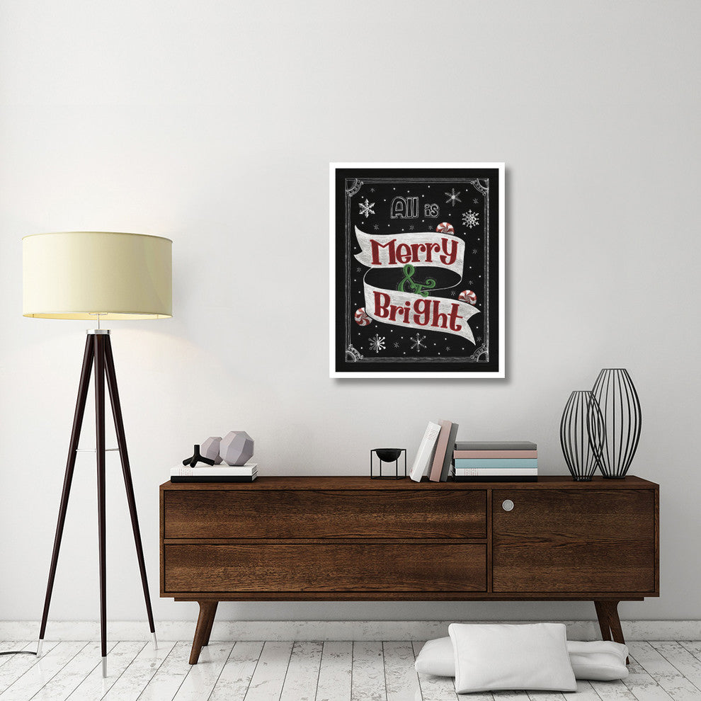 "Christmas Chalkboard II" Digital Paper Print by Elyse DeNeige, 30"x37"