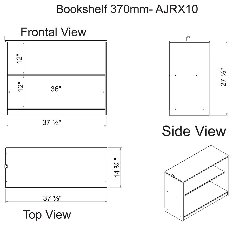 Roxy Junior Loft Bed With Storage Drawers, Bookshelf and Desk, Espresso