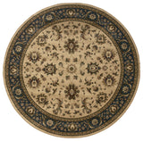 Oriental Weavers Ariana Collection Ivory/Blue Oriental Indoor Area Rug 8' RND