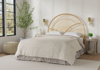 Sunrise Rattan Headboard, Natural, Twin Size