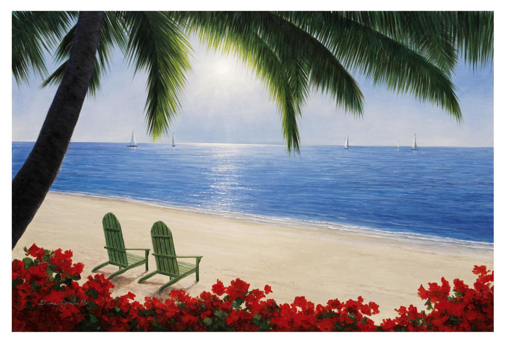 "By The Sea" Digital Paper Print by Diane Romanello, 26"x18"
