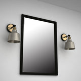 Light Vanity Light, Black, Antique Brass, 1 Light