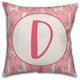 Monogram Lllama Pattern - D 16x16 Spun Poly Pillow