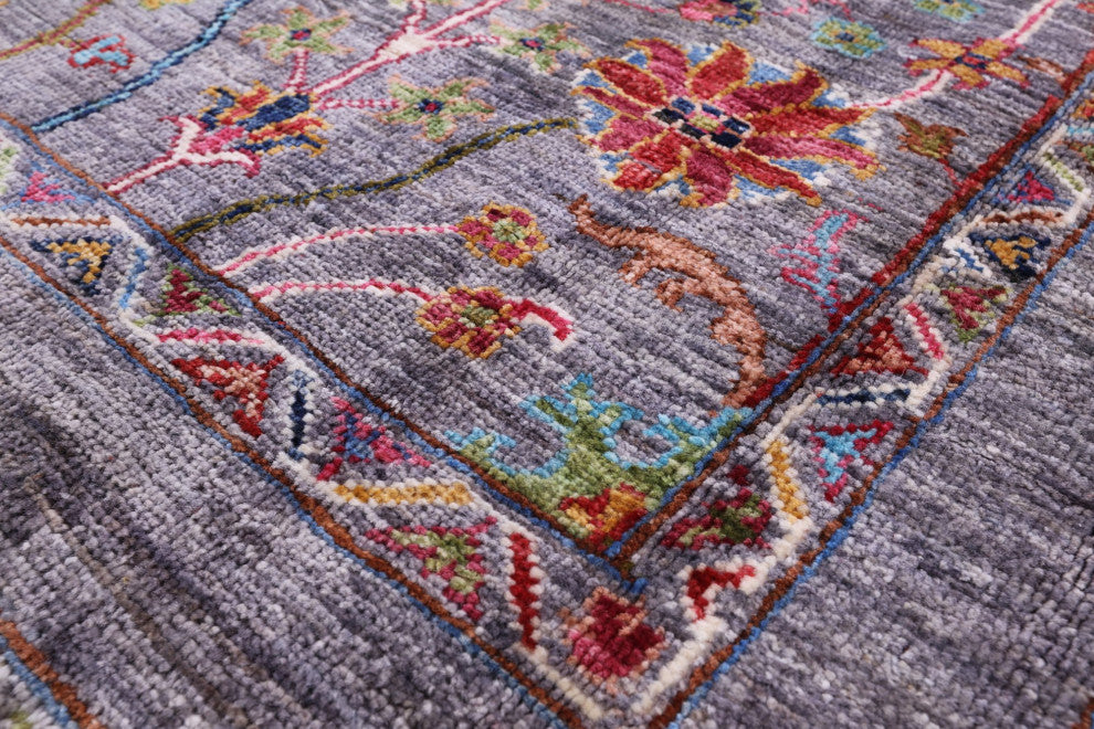 4' 2" X 6' 0" Persian Tabriz Handmade Wool Rug Q9814