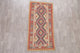 Turkish Flat-Woven Oriental Kilim Pure Wool Traditional Runner Rug, 6'8"X3'2"