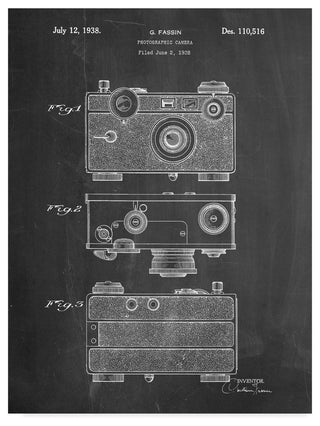 "Vintage Camera" by Cole Borders, Canvas Art, 24"x18"