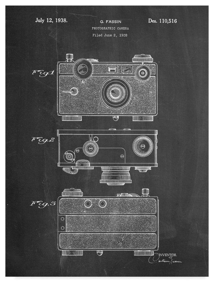 "Vintage Camera" by Cole Borders, Canvas Art, 24"x18"