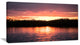 Sunset on Tropical Lagoon, Landscape Canvas Art Print, 40x20