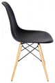 Set of 2 DSW Black Mid Century Modern Plastic Dining Shell Chair