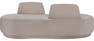 Argyle Upholstered Chaise/Loveseat, Beige, Chenille Fabric