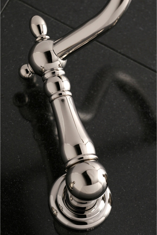 Kingston Brass Wall Mount Tub Faucet, Polished Nickel
