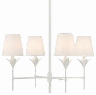 Crystorama Lighting Group 534 Broche 4 Light 28"W Chandelier - Matte White