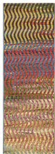 Unique Loom Multicolored Wavy Outdoor 2'' 0 x 6'' 0 Runner Rug