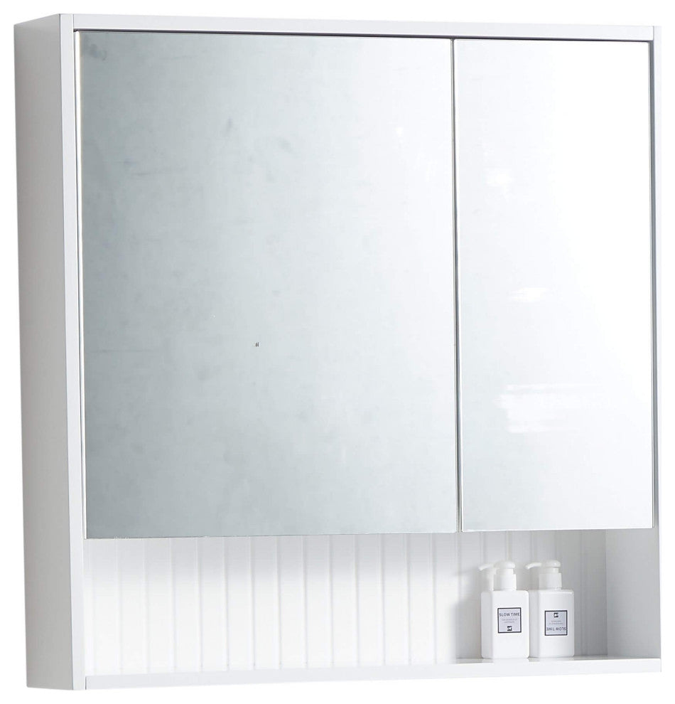 Venezian 18" Medicine Cabinet, White, 28"