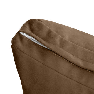 STYLE V2 Twin Velvet Knife Edge Indoor Daybed Bolster Pillow |COVER ONLY| AD308
