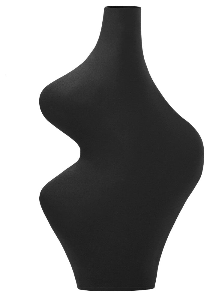 Tarri Black Steel Vase