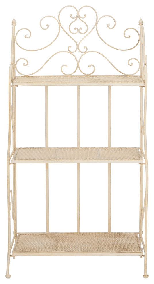Safavieh Torus Patio 3-Tier Shelf Pearl White