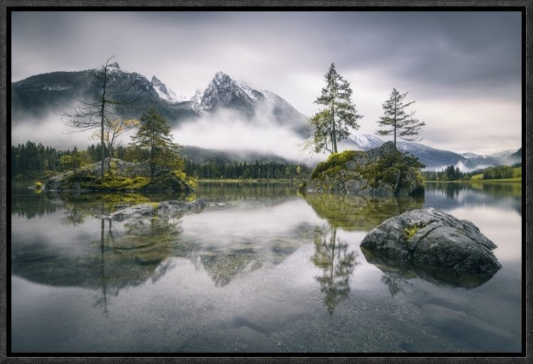 "Rainy Morning At Hintersee (Bavaria)"  by Dirk Wiemer, 19x13"