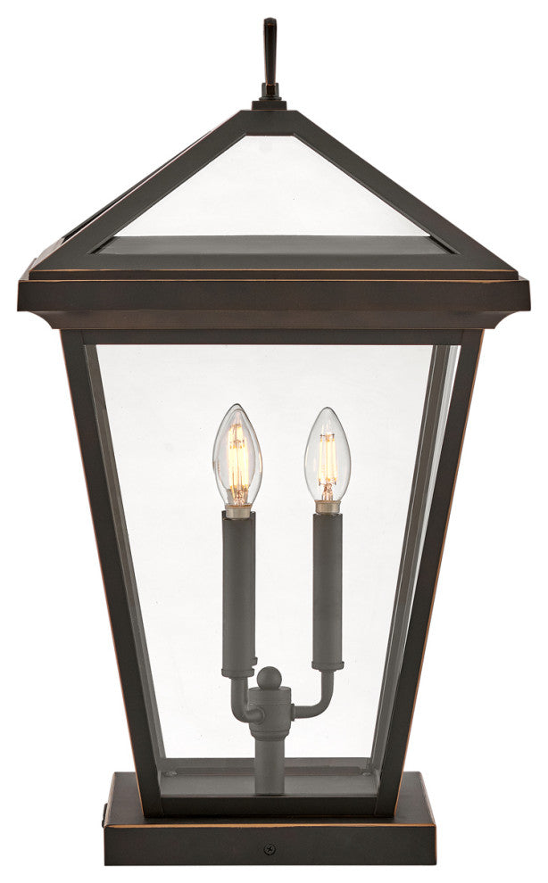 Hinkley Alford Place 25.75" Large Pier Mount Lantern, Oil Rubbed Bronze