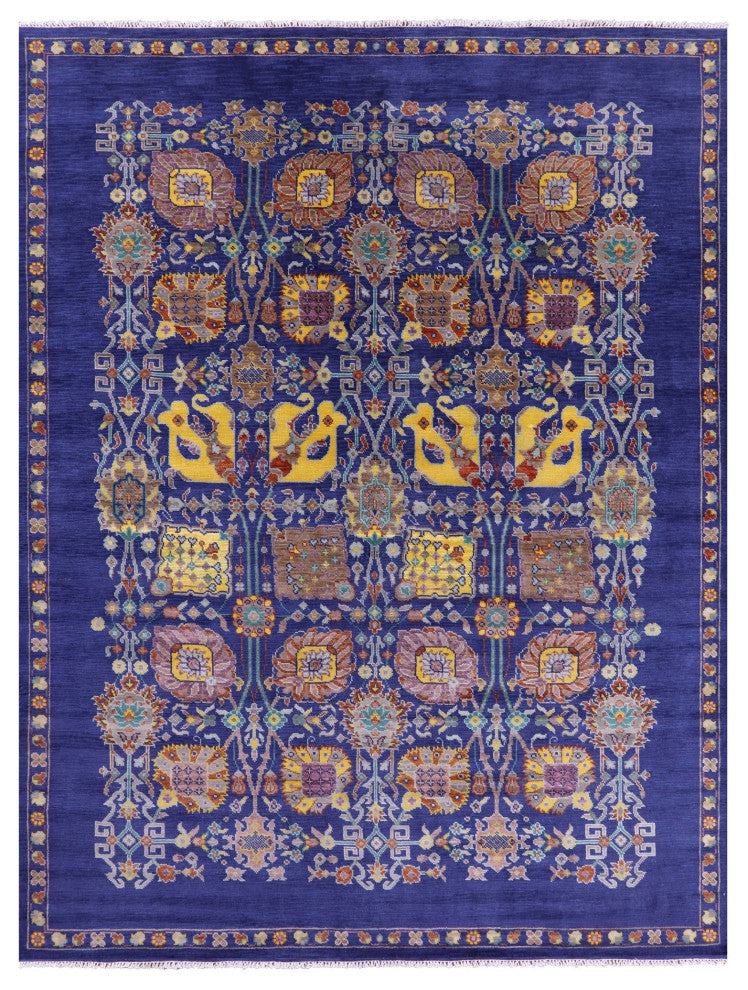 9' 3" X 12' 3" Persian Tabriz Handmade Wool Rug - Q15453