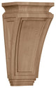 6"W x 4 3/4"D x 12"H Arts and Crafts Corbel, Red Oak