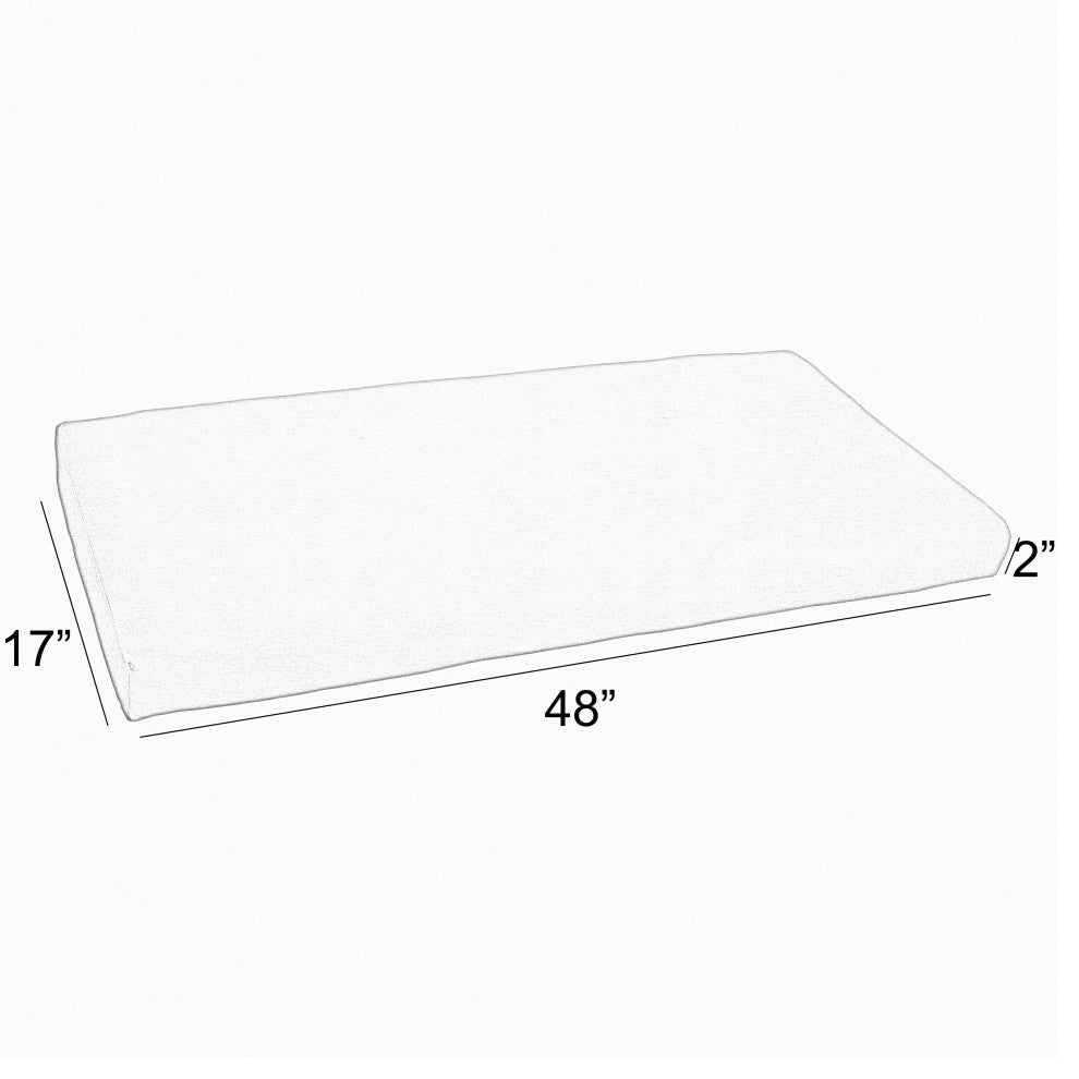 Noble Gray Preview Lagoon Outdoor/Indoor Bench Cushion 48"x17"x2"
