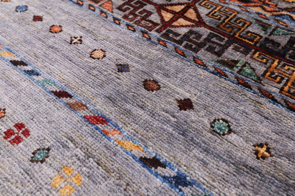 2' 8" X 4' 1" Handmade Khorjin Super Kazak Wool Rug - Q12338