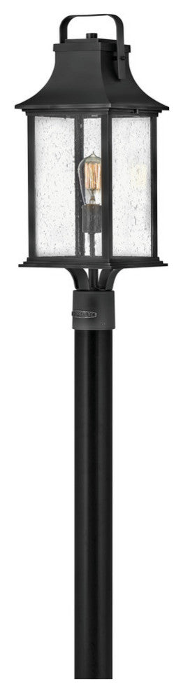 Hinkley Grant Large Post Top Or Pier Mount Lantern, Textured Black