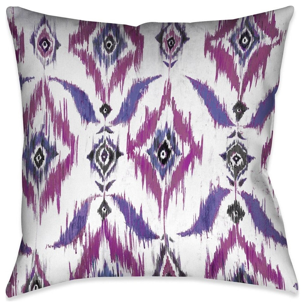 Laural Home Ikat 18" X 18" Indoor Decorative Pillow