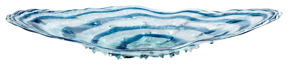 Abyss Plate, Blue and Clear