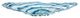 Abyss Plate, Blue and Clear