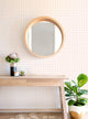 Gingham Check Pattern Peel and Stick Vinyl Wallpaper, Pale Pink, 24"w X 108"h
