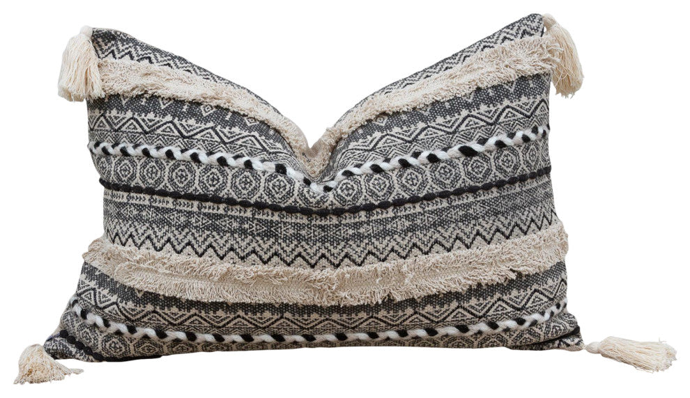 Dove Plume Nomadic Moroccan Lumbar Pillow