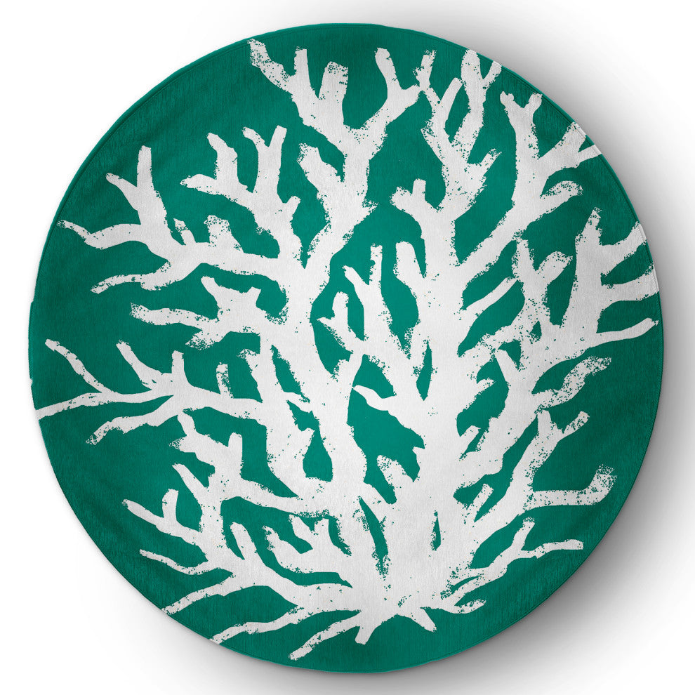 Big Seaweed Nautical & Coastal Chenille Area Rug