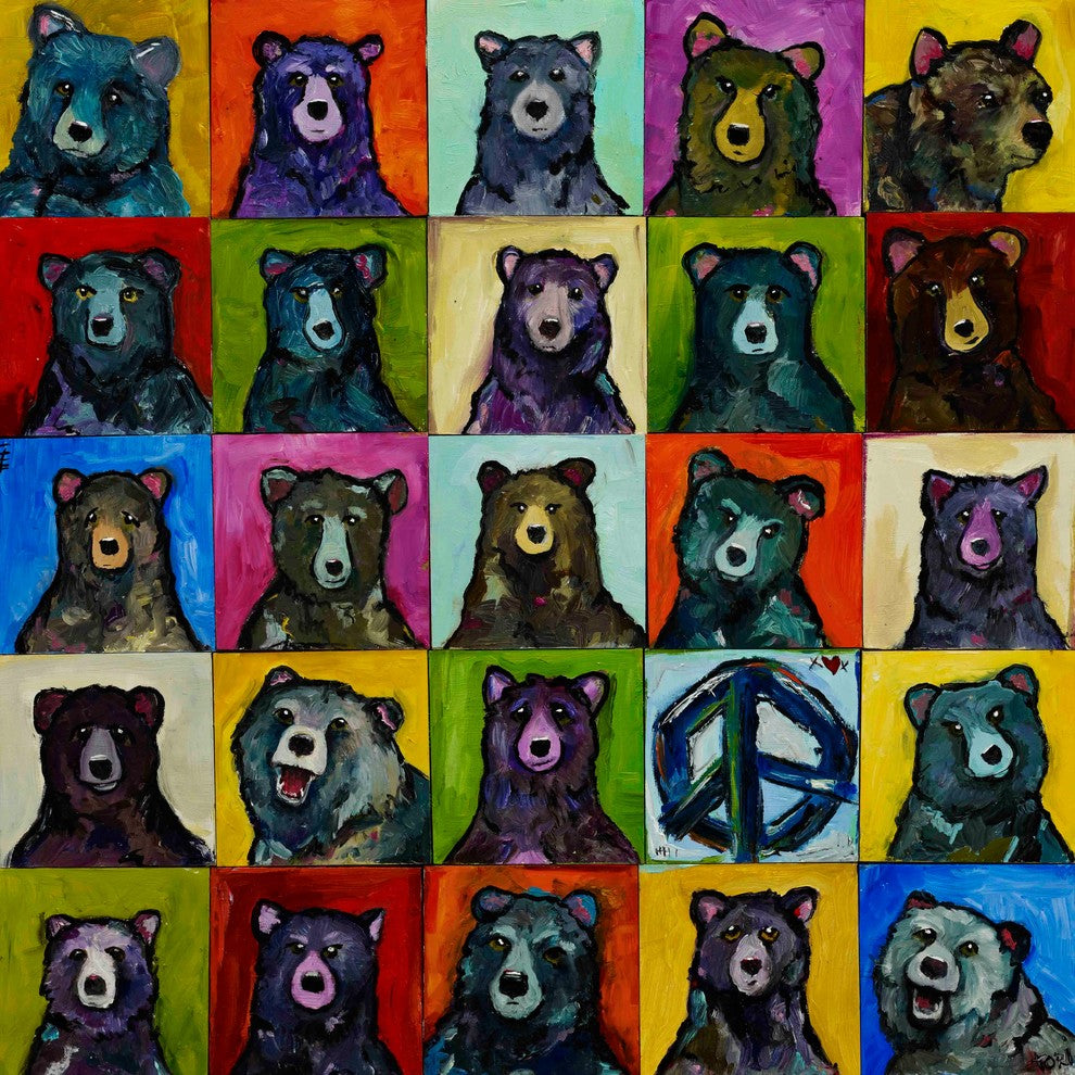 "Da Bears" Painting Print on Canvas by Tori Campisi
