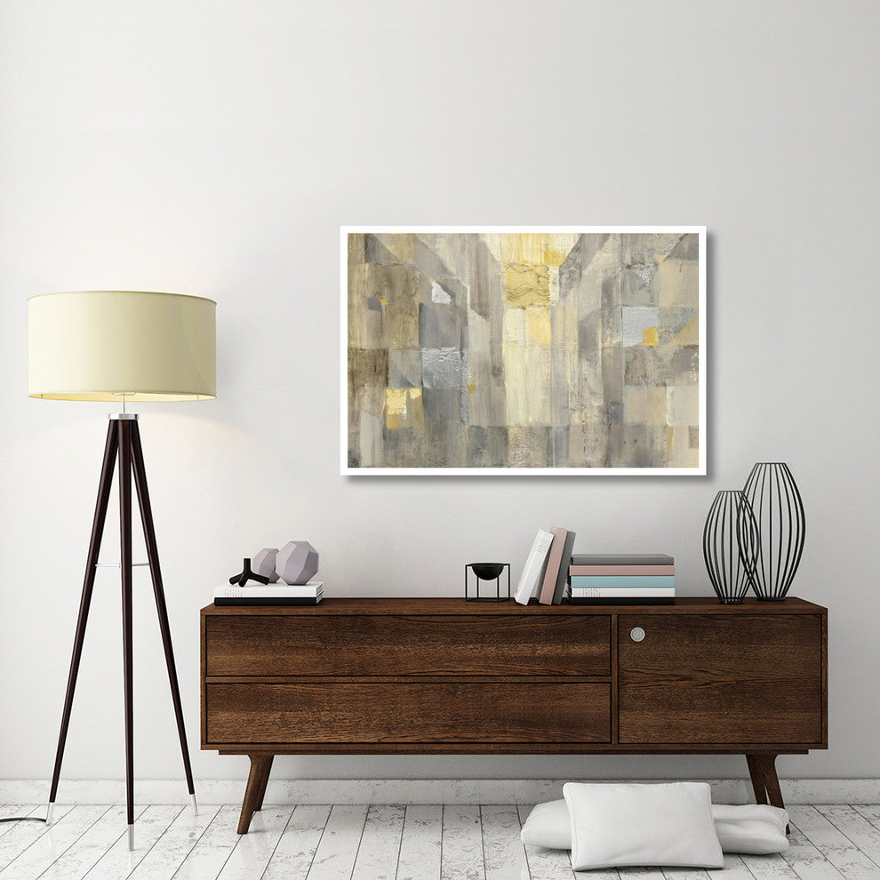 "The Gold Square Crop" Digital Paper Print by Albena Hristova, 50"x34"