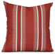 16x16", Stripe, Dashing Stripe Outdoor Pillow, Red