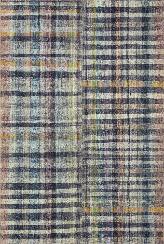 Chris Loves Julia x Loloi Humphrey Plum / Multi 7'-3" x 9'-3" Area Rug
